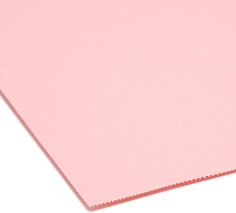 Smead File Folder, Reinforced 1/3-Cut Tab, Legal Size, Pink, 100 per Box (17634) - Image 4