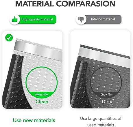 Fuxury Bubble Mailers 6x10" 100Pack Black Padded Envelopes Usable Size 6x9" - Image 3