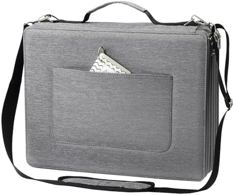 600-Slot Colored Pencil Case, 5-Layer Zipper with Shoulder strap and Handle by Lbxgap