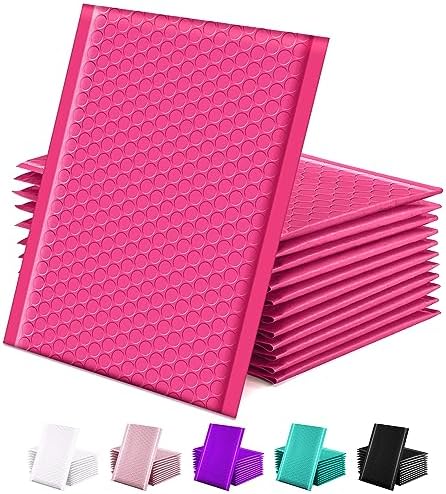 GSSUSA Bubble Mailers 6x10" Usable Size 6x9" Padded Envelopes Pink 25 Pack by GSSUSA
