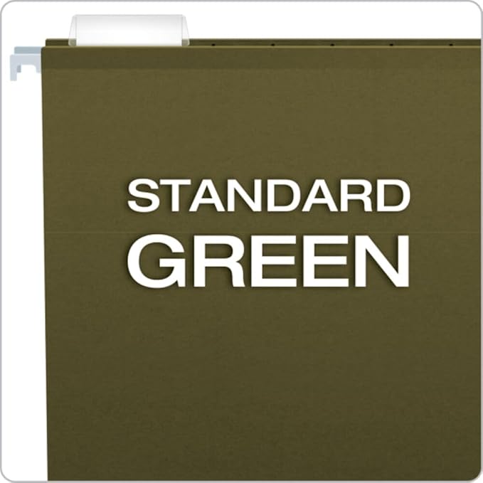 Pendaflex Extra Capacity Reinforced Hanging File Folders, 2", Letter Size, Standard green, 1/5 Cut, 25/BX (04152X2) - Image 6
