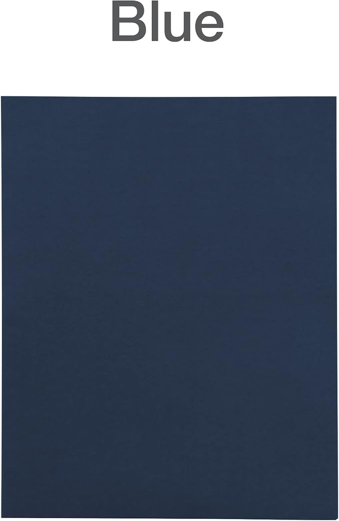 Oxford 2 Pocket Folders, Mega Box of 125, Textured Paper Folders, Blue, Letter Size, Essentials for School & Teacher Supplies Lists (57544) - Image 6