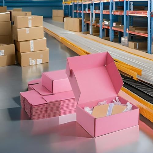 8x6x3 inch Pink Shipping Boxes for Small Business- Set of 25 - Image 6