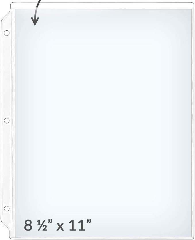 StoreSMART - 8 1/2" x 11" Vinyl Plastic Sheet Protectors 500-Pack - Top Loading - VH876-500 - Image 2