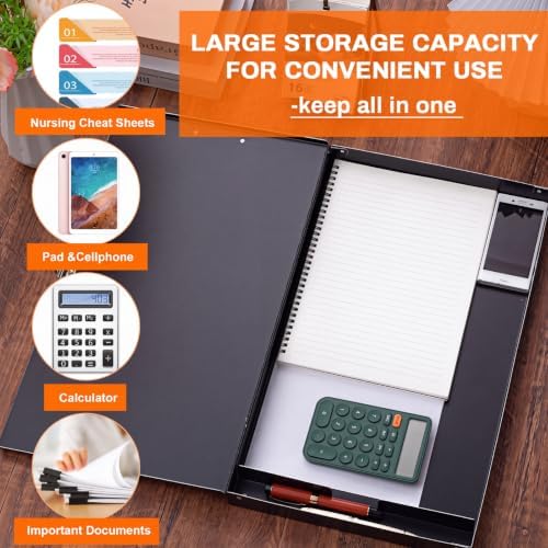 3 Pcs 11 x 17 in Aluminum Clipboards with Storage, Black - Image 5