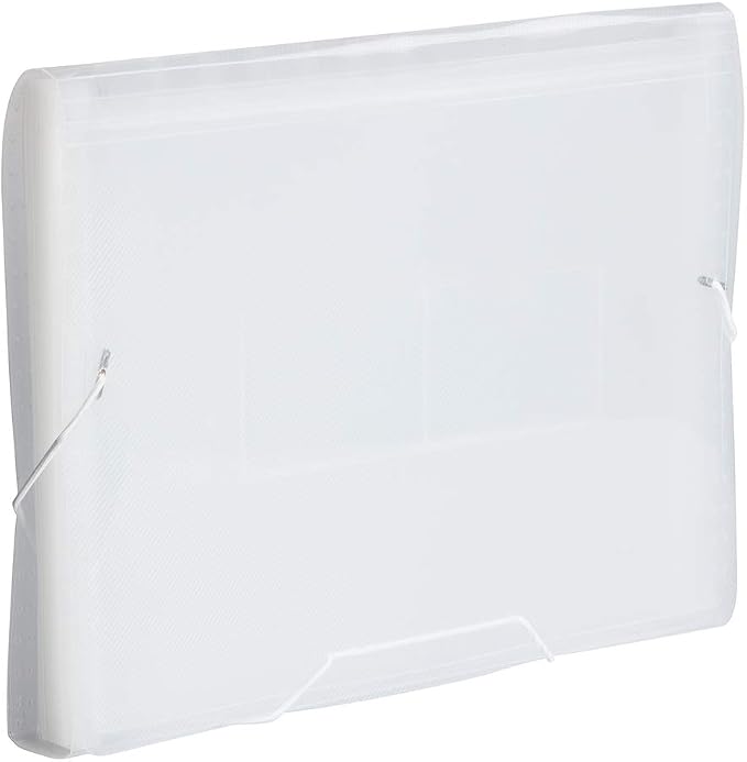 JAM PAPER Accordion Folders - 13 Pocket Plastic Expanding File - Legal Size - 10 x 15 - Clear - Sold Individually - Image 4