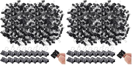Yexiya 1000 Pcs Binder Clips Bulk Black Metal Clip,0.75 Inch by Yexiya