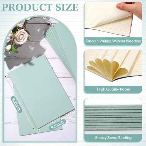 Mimorou 100 Pcs A5 Journals Notebooks Bulk,Sage Green,Lined - Image 2