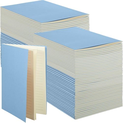 Mimorou 100 Pcs A5 Journals Notebooks Bulk,Light Blue,Lined by Mimorou