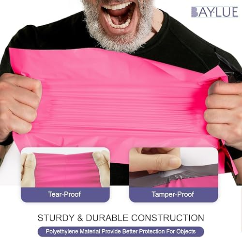 Hot Pink Poly Mailers 19x24, Shipping & Mailing Bags, 100 Pack Bulk - Image 5