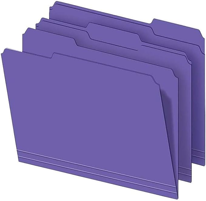Staples File Folders,1/3-Cut Tab, Letter Size, Assorted Colors, 250/Box (ST502678-CC) - Image 3