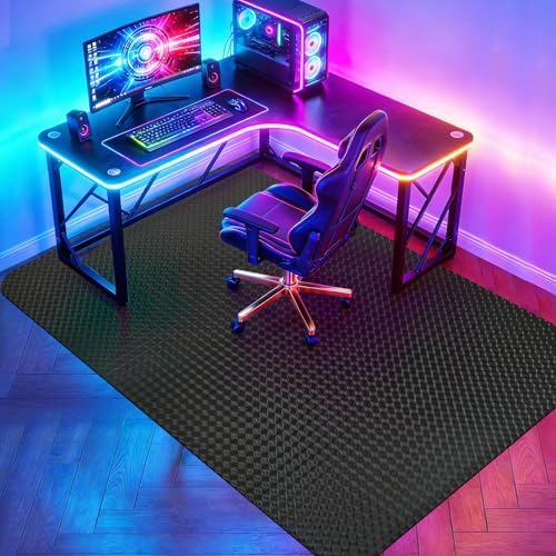 Vicwe Gaming Chair Mat for Hardwood Floor, 84"×57" Chair Mat, Easy Glide by Vicwe