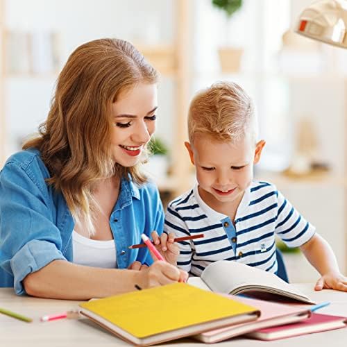TaoBary A5 PU Leather Journals Bulk Colorful Tree Journal Notebook Soft Leather Cover Lined Ruled Writing Notebook for Back to School Office Group Team Volunteer(Bright Colors,24 Pcs) - Image 6