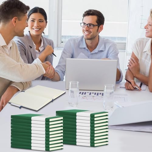 20 Pack Journals for Writing College Ruled Notebooks Journal in Bulk, Hardcover Notebooks (200Pages) for Note Talking, Lined Bullet Journals for Home School Office, 5.7"x8.4", Dark Green - Image 7