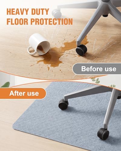 Carvapet 36x48 Office Chair Mat for Carpet Hardwood Floor Protector Rug - Image 3