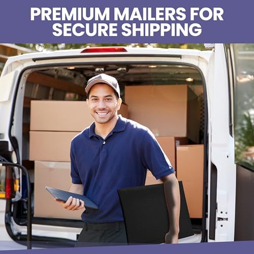 Black Bubble Mailers 14.25x20, Self Seal Poly Padded Envelopes #7, 15 Pack - Image 7