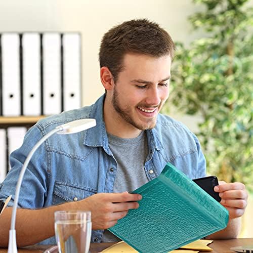 METRONIC Bubble Mailers 6x10" Padded Envelopes Forest Green 300 Pack Sealed - Image 6