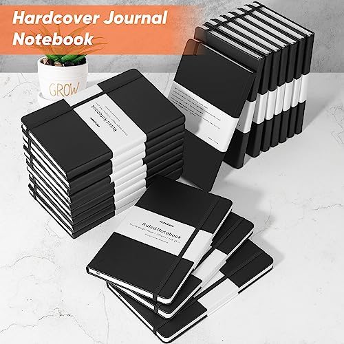 Huhuhero 3 Pack Lined Journal Notebooks, College Ruled 5.25"×8.25" Black - Image 7