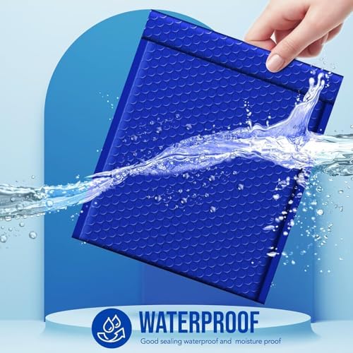 Fuxury Bubble Mailers Bulk 8.5x12" 250 Pack Royal Blue Padded Envelopes - Image 4
