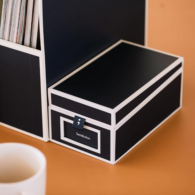 Semikolon - Business Card Box with Alphabetical Tabs, Fango - Image 5
