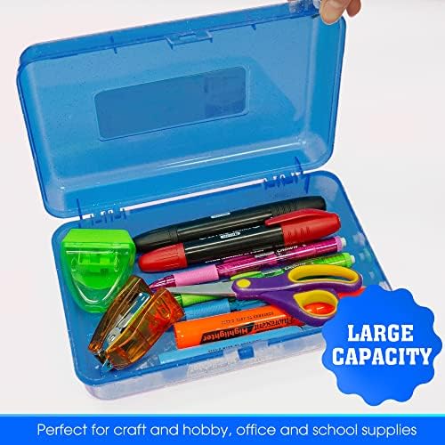BAZIC PRODUCTS Glitter Multipurpose Pencil Box, Stackable, 24-Case - Image 4
