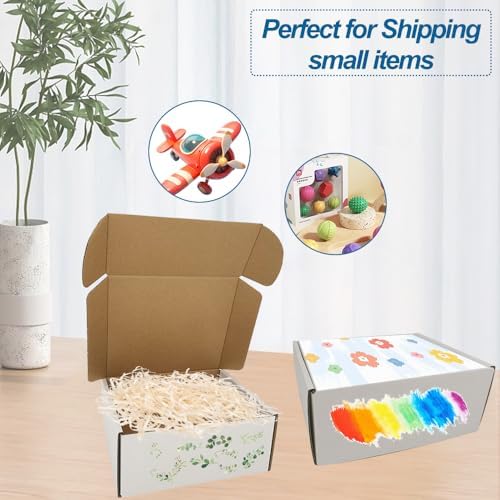 ROTCH 200 Pack 7x6x3'' Small Shipping Boxes, White, Cardboard Corrugated Mailers (M763-200-W) - Image 5