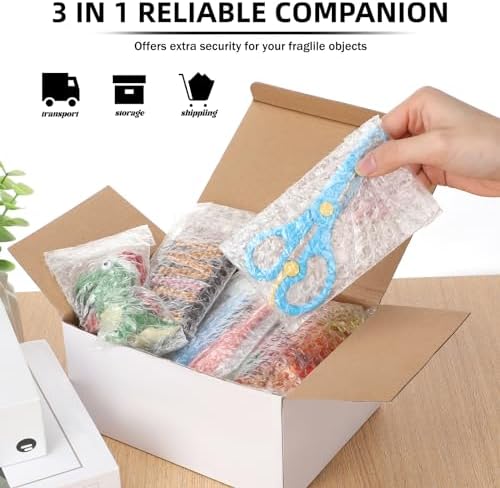 Frienda 300 Pcs Self Adhesive Bubble Bags Packing Pouches, 3" X 5" - Image 6