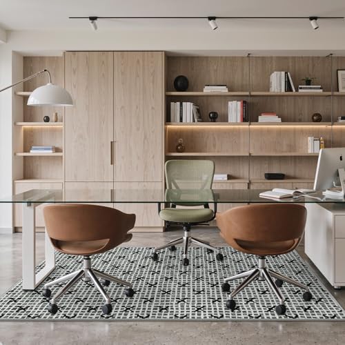 48"x60" Office Chair Mat for Hardwood Floor, Non-Slip Washable Birch Grey - Image 2