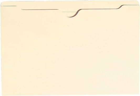 Smead File Jacket, Reinforced Straight-Cut Tab, Flat-No Expansion, Legal Size, Manila, 100 per Box by SMEAD