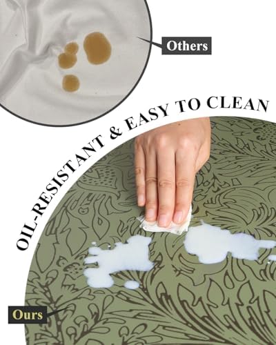 24" x 48" Plastic Table Cover Protector with Floral Pattern - Image 2
