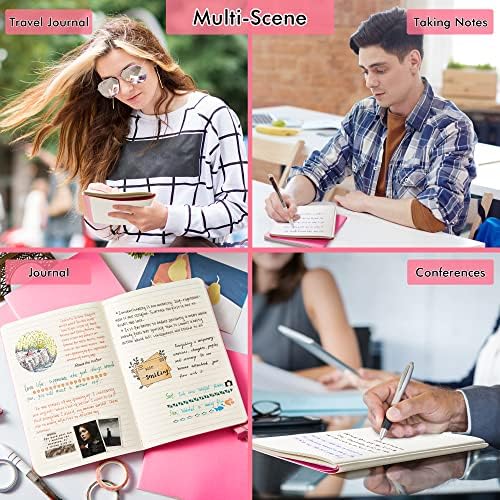 36 Pack Soft Cover Journal Bulk, Feela Lined Blank Travel Journal for Women Men Writing, Notebooks College Ruled for Work, Note Taking Notebook School Business Supplies, 8.2” x 5.5”, A5, Berry - Image 7