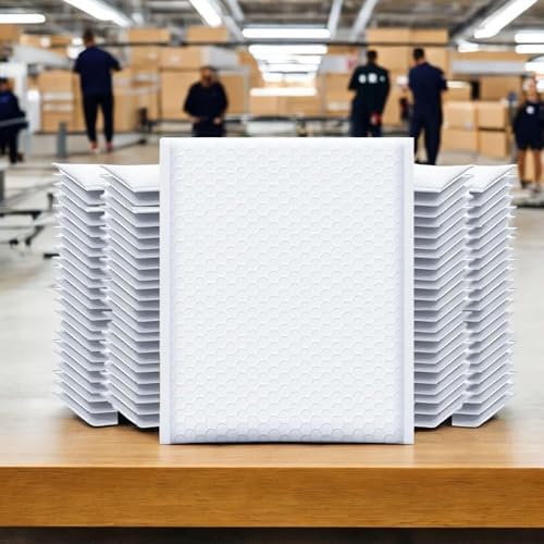iMBAPrice 100-Pack #6 (12.5" x 19") Premium Pure White Color Self Seal Poly Bubble Mailers Padded Shipping Envelopes (Total 100 Bags) - Image 6
