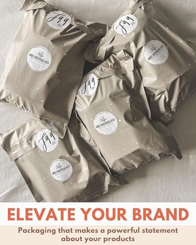 Poly Mailers 10 x 13 Inch- 100 pack Biodegradable Shipping Bags for Clothes - Impack Self-Seal Waterproof Thick Mailing Envelope for Accessories & Clothing - Sandstone - Image 4