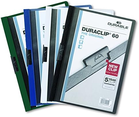 Durable Report Cover with DURACLIP Letter-Size 8.5" x 11" Inches - Holds Up to 60 Pages - Clear Cover and Dark Blue Border - Box of 25 (Pack of 6) - Image 6