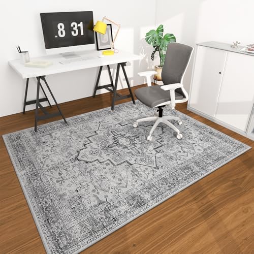 chakme Office Chair Mat for Hardwood Floor, 72"x48" Easy Glide Computer Desk Mat Protector for Rolling Chair Under Desk Rug Nonslip Backing, Machine Wash, (Boho) by CHAKME