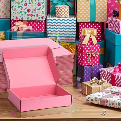 Pink Shipping Boxes 9x6x2 Inches, 20 Pack - Image 4