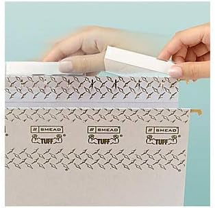 Smead TUFF Extra Capacity Box Bottom Hanging Folder, 1/3-Cut Easy Slide Tab, Steel Gray, 18 per Box (2" Expansion, Legal) - Image 3