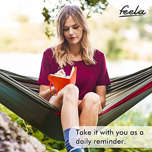 feela 15 Pack Pocket Small Notebooks Bulk, Mini Cute Notepads Hardcover College Ruled Lined Journals with Pen Holder for School Business Memos, with 15 Black Pens, 3.5”x 5.5”, A6, Orange - Image 6