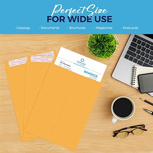 ACSTEP Manila Envelopes Self Seal 9 x12 1000pack, 9 x12 Mailing Envelopes in Yellow, Manilla envelopes 9 x12 for Mailing, 1000pack - Image 4