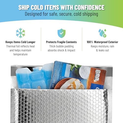 Thermal Insulated Mailers 8.5x11, Cold Shipping, 100 Pack - Image 4