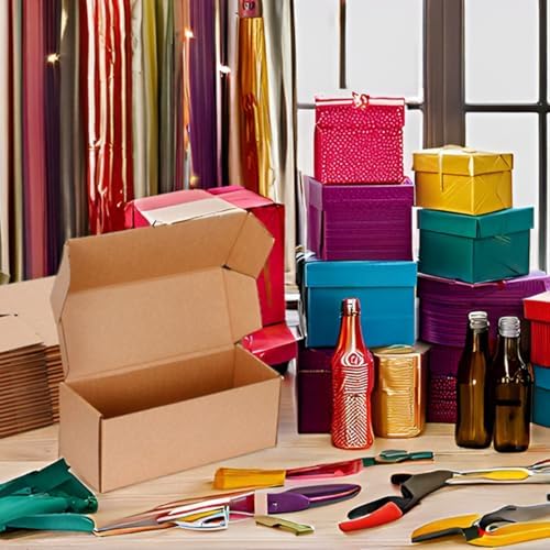 Kraft Brown Shipping Boxes 10x4x4 Inches, 20 Pack - Image 4