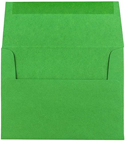 JAM PAPER A2 Colored Invitation Envelopes - 4 3/8 x 5 3/4 - Green Recycled - 100/Pack - Image 2