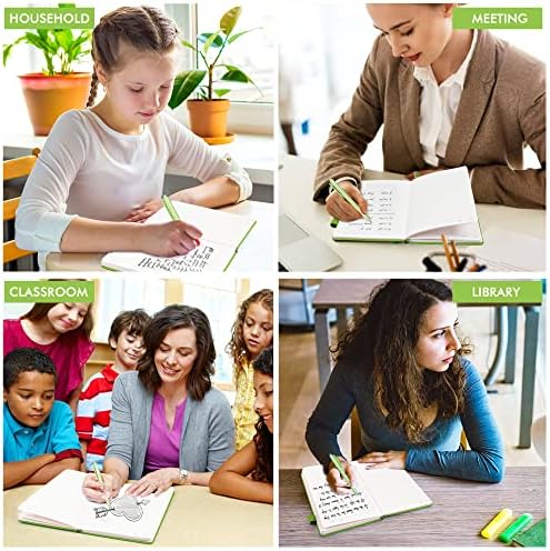 feela 24 Pack Journal Notebook Bulk for Work, Business Notebook Hardcover Lined Writing Journal with Pen Holder for Men Women Note Taking, with 24 Black Pens, 120 GSM, 5.1”x8.3”, A5, Green - Image 7