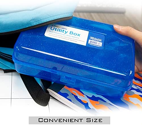 BAZIC PRODUCTS Basix Multipurpose Pencil Box, Stackable, 24-Case - Image 6