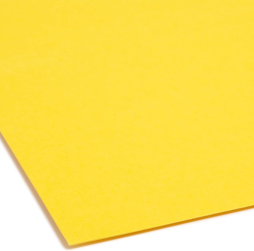 Smead Fastener File Folder, 2 Fasteners, Reinforced 1/3-Cut Tab, Legal Size, Yellow, 50 per Box (17940) (Pack of 1) - Image 4
