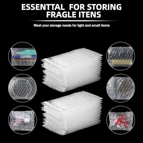 Frienda 300 Pcs Self Adhesive Bubble Bags Packing Pouches, 3.15" X 4" - Image 3