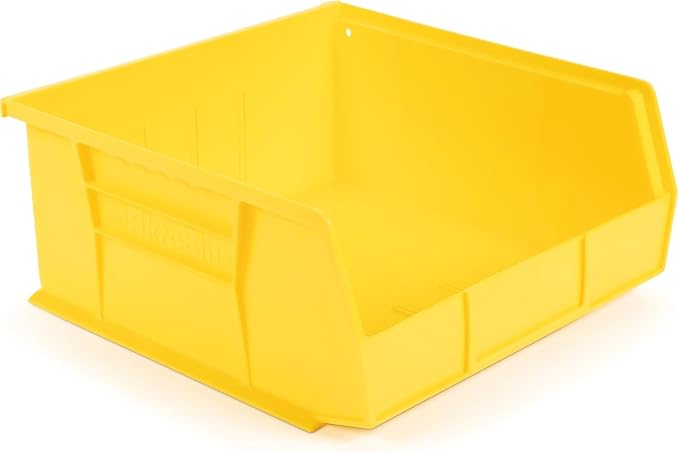 HE HUDSON EXCHANGE 11" x 11" x 5" (3 Pack) Plastic Stackable Storage Bin, Yellow - Image 2