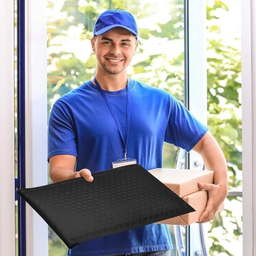 Fuxury Black Bubble Mailers 10.5x16" Padded Envelopes 3750Pack Bulk Pallet - Image 6