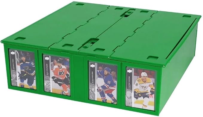 BCW Collectible Card Bin – Green | Holds 3200 Cards | Includes 4 Dividers | Storage for Pokémon, MTG & Sports Cards by BCW