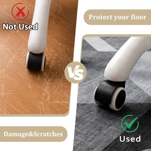 Office Chair Mat for Hardwood Floor, 48"x36" Easy Glide Computer Desk Mat Protector for Rolling Chair Under Desk Rug Nonslip Backing, Machine Wash (Modern) - Image 4